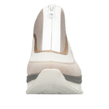 Rieker 48053 Hi Tip Zipped Sneaker - Pink/Beigei