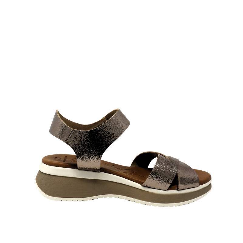 Oh My Sandals 5413  Velcro Sandal - Bronze